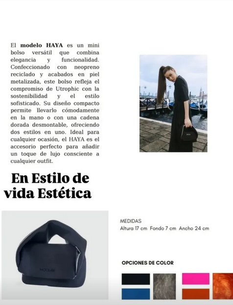 Bolso de mano Modelo Haya